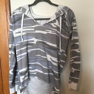 Ocean drive pastel camo hoodie